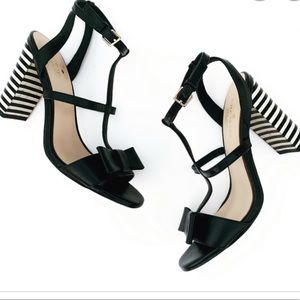 Kate Spade Black Leather Strappy Sandals